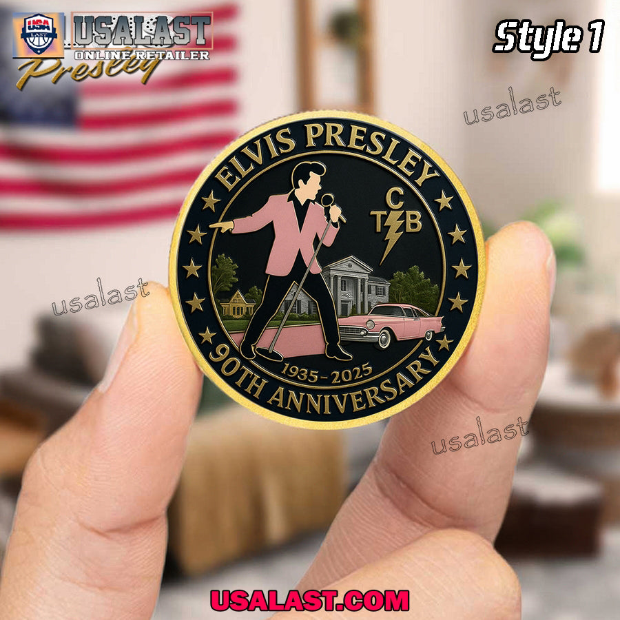Elvis Presley 90th Anniversary Commemorative Coin
