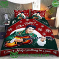 Elvis Presley Cant Help Falling in love Xmas Bedding set