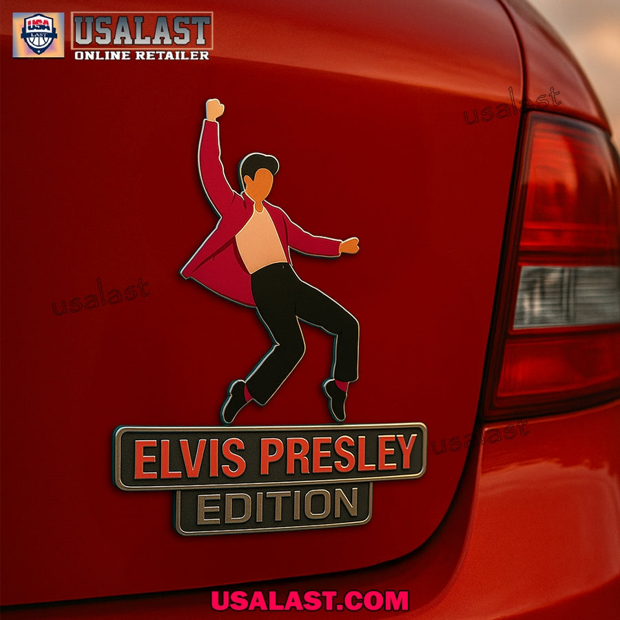 Elvis Presley Edition Badge 3D Car Sticker