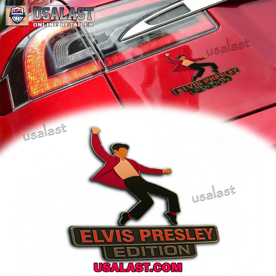 Elvis Presley Edition Badge 3D Car Sticker