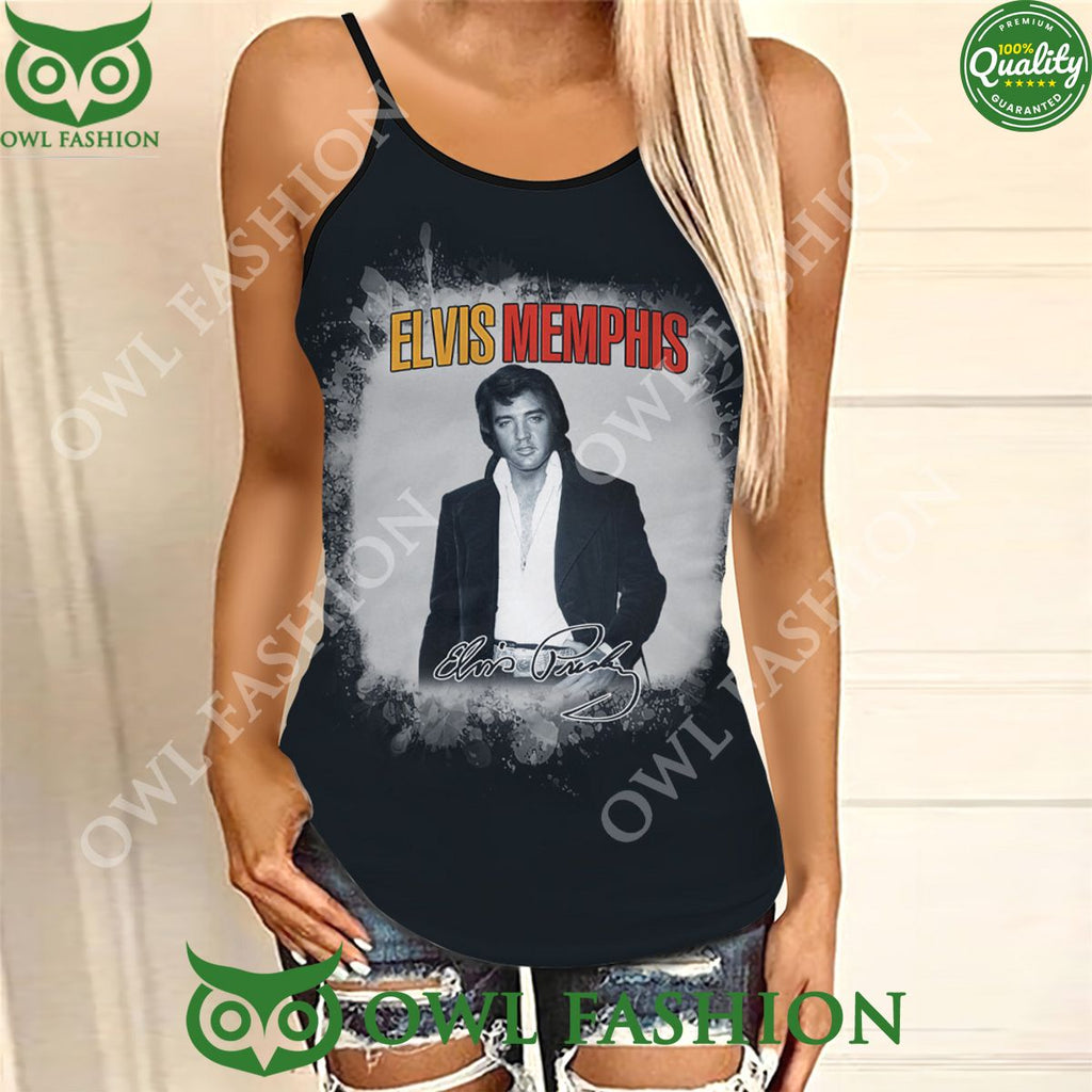 Elvis Presley Memphis Albums Limited Criss Cross Leggings