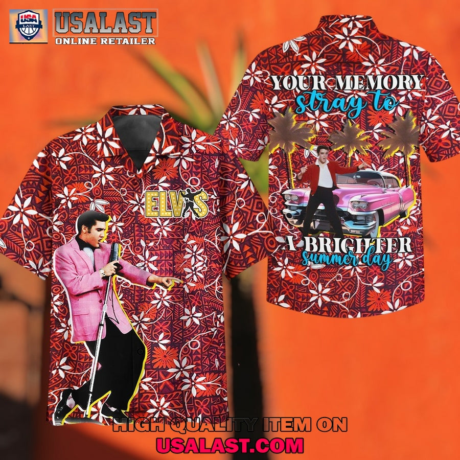 Elvis Presley Summer Day Short Sleeve Hawaiian Shirt