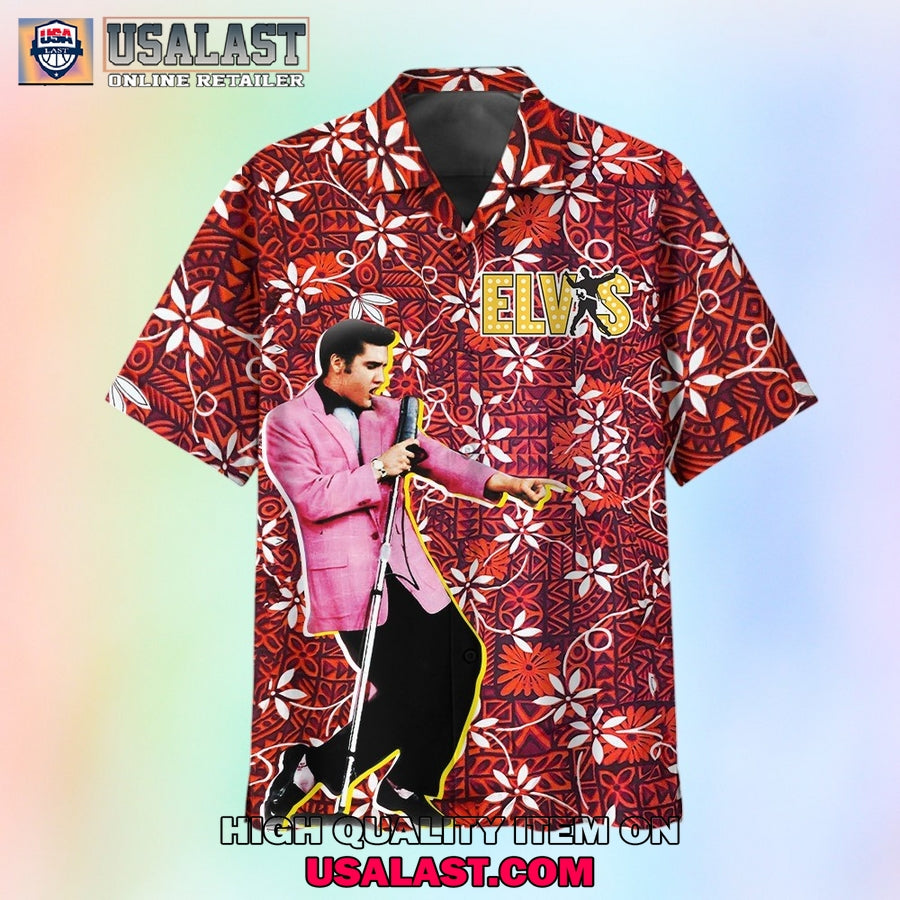 Elvis Presley Summer Day Short Sleeve Hawaiian Shirt