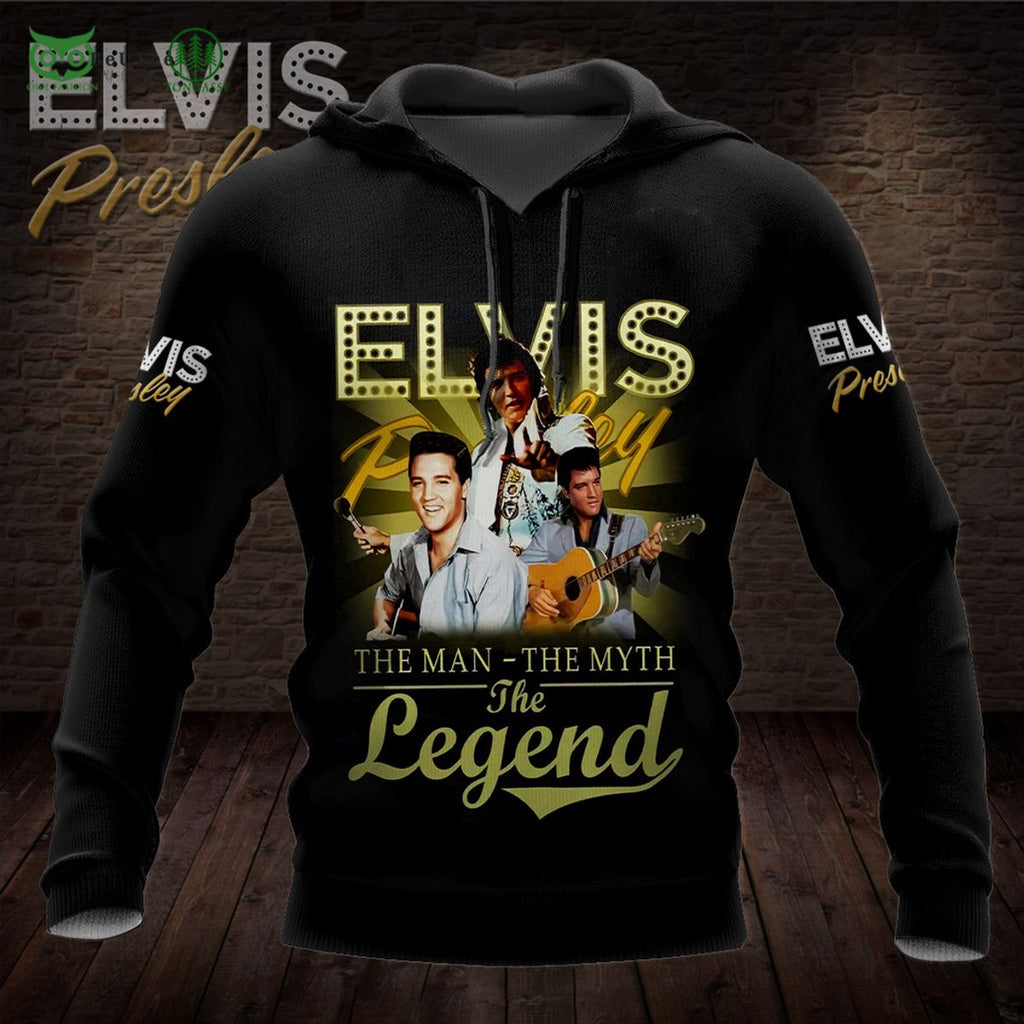 Elvis Presley The Man The Myth The Legend 3D Tshirt Hawaiian Hoodie