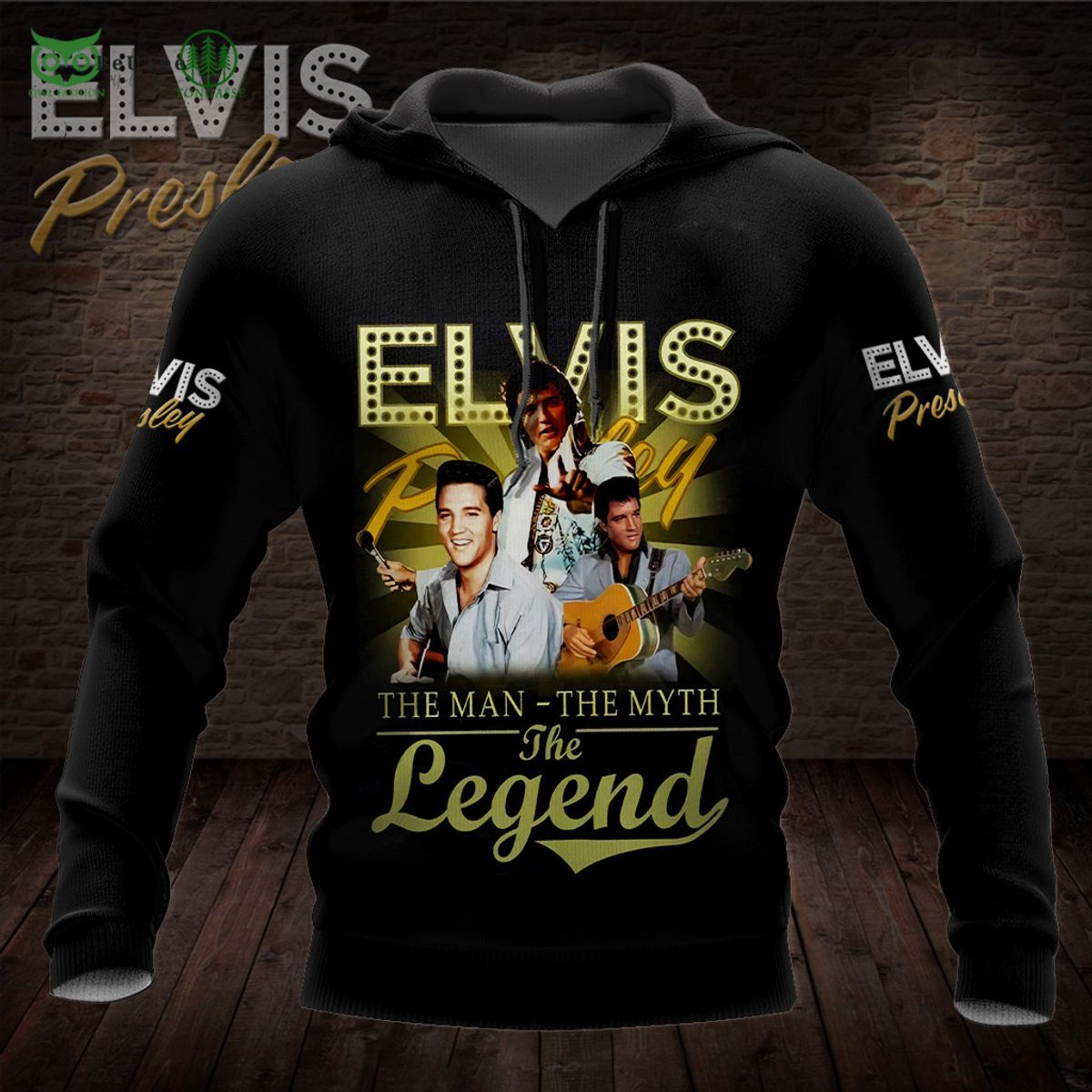 Elvis Presley The Man The Myth The Legend 3D Tshirt Hawaiian Hoodie