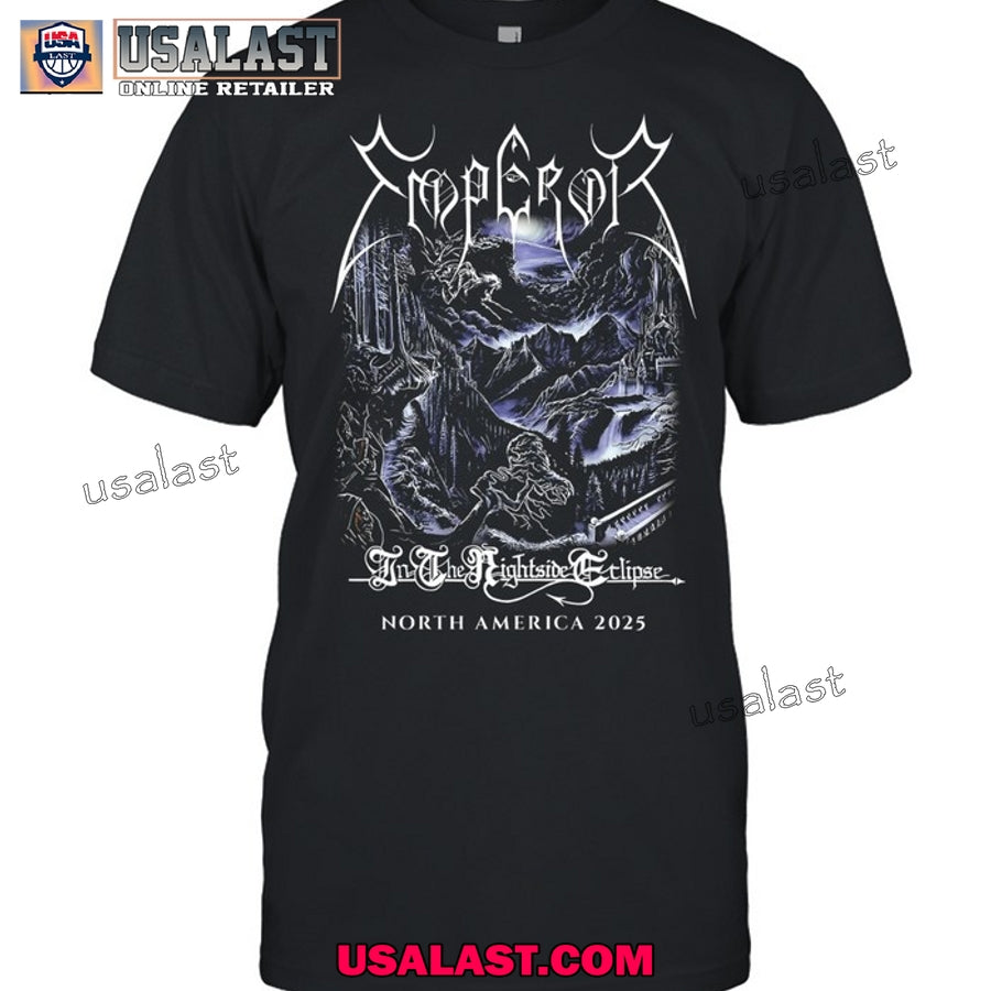 Emperor In The Nightside Eclipse North America 2025 Tour Tee Shirt