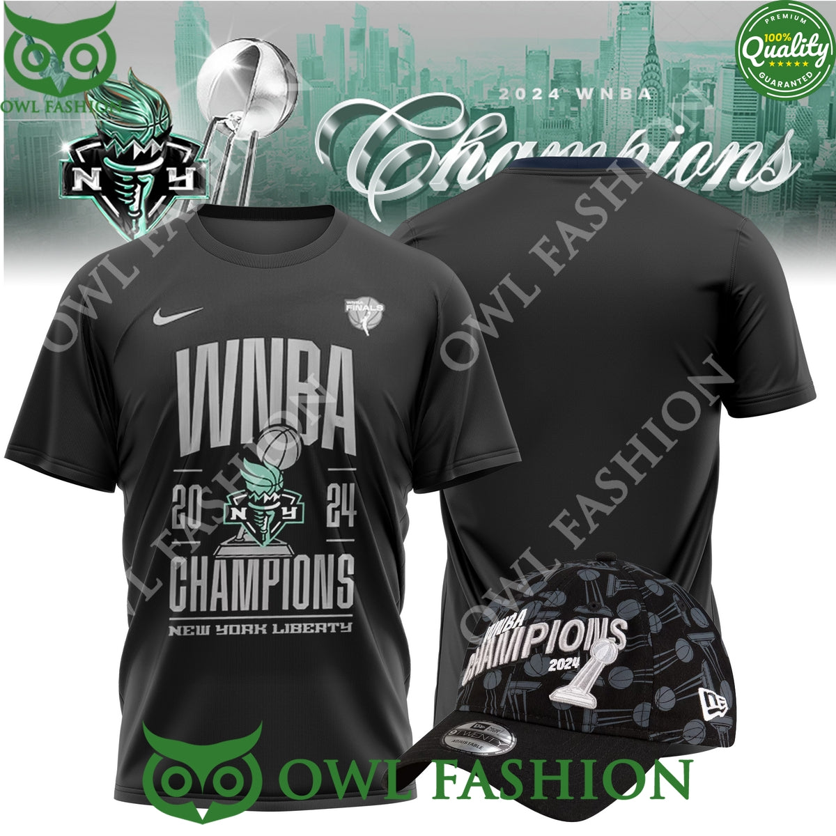 New York Liberty 2024 WNBA Finals Champions History 3d t shirt