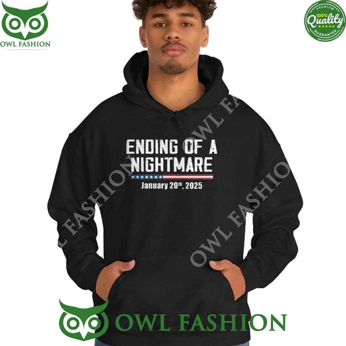 Ending Of A Nightmare January 20th 2025 Black t Shirt