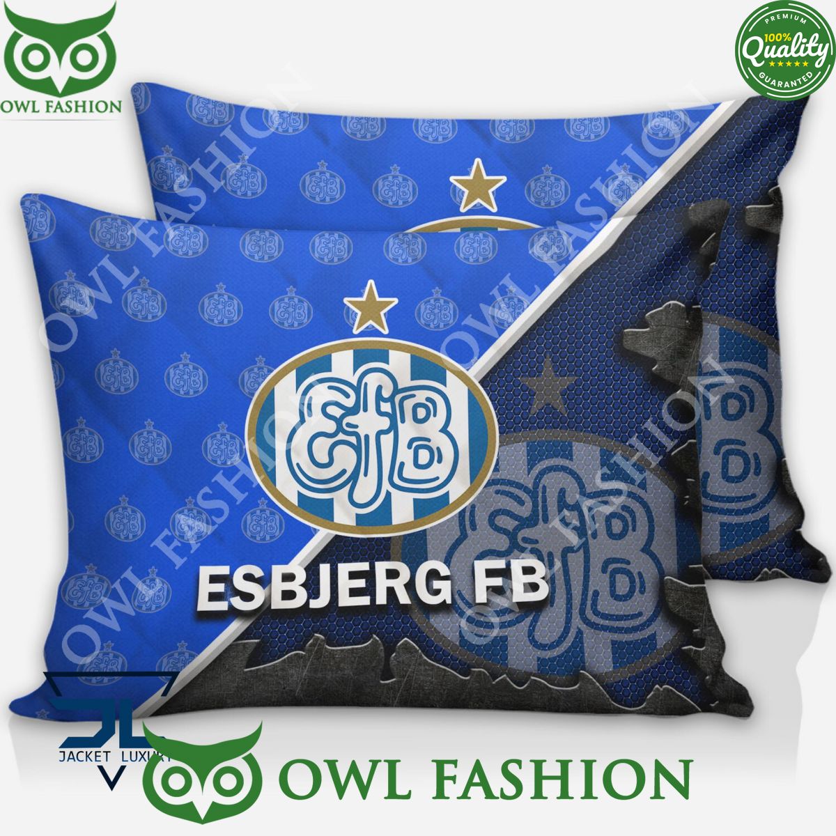Esbjerg fB Superliga Quilt Broken Bedding Set
