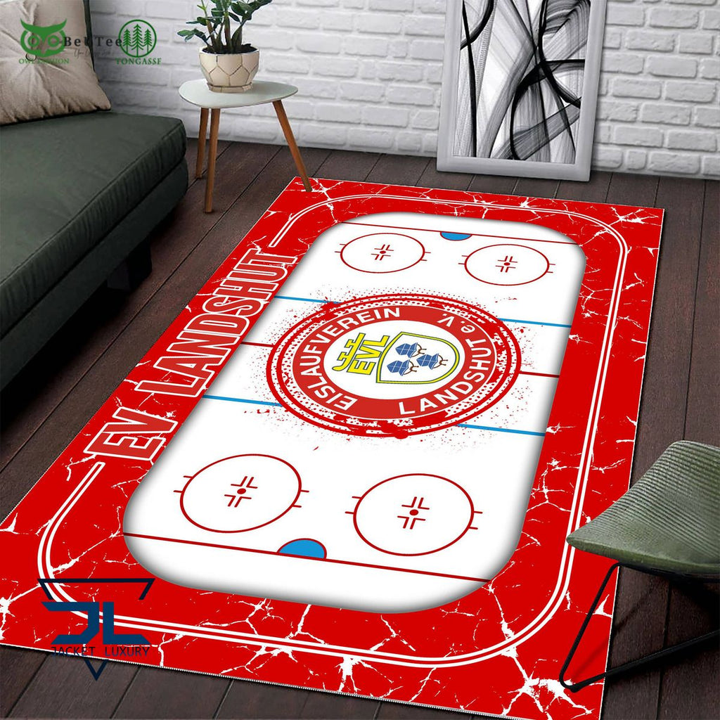 EV Landshut Germany Ice Hockey Team Carpet Rug