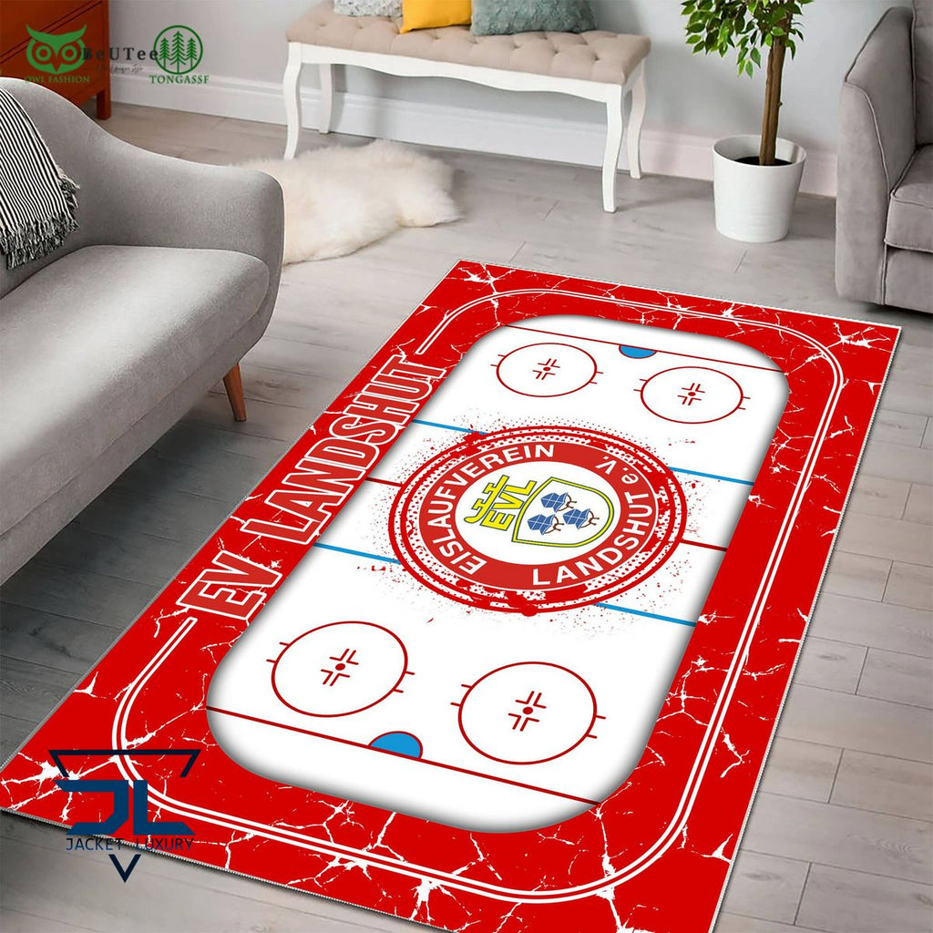 EV Landshut Germany Ice Hockey Team Carpet Rug