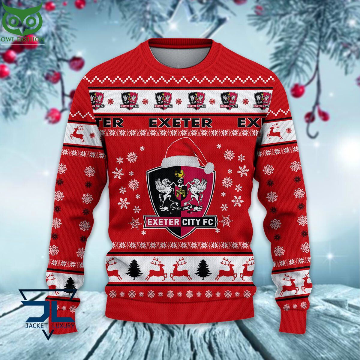 Exeter City EPL League Cup Ugly Sweater