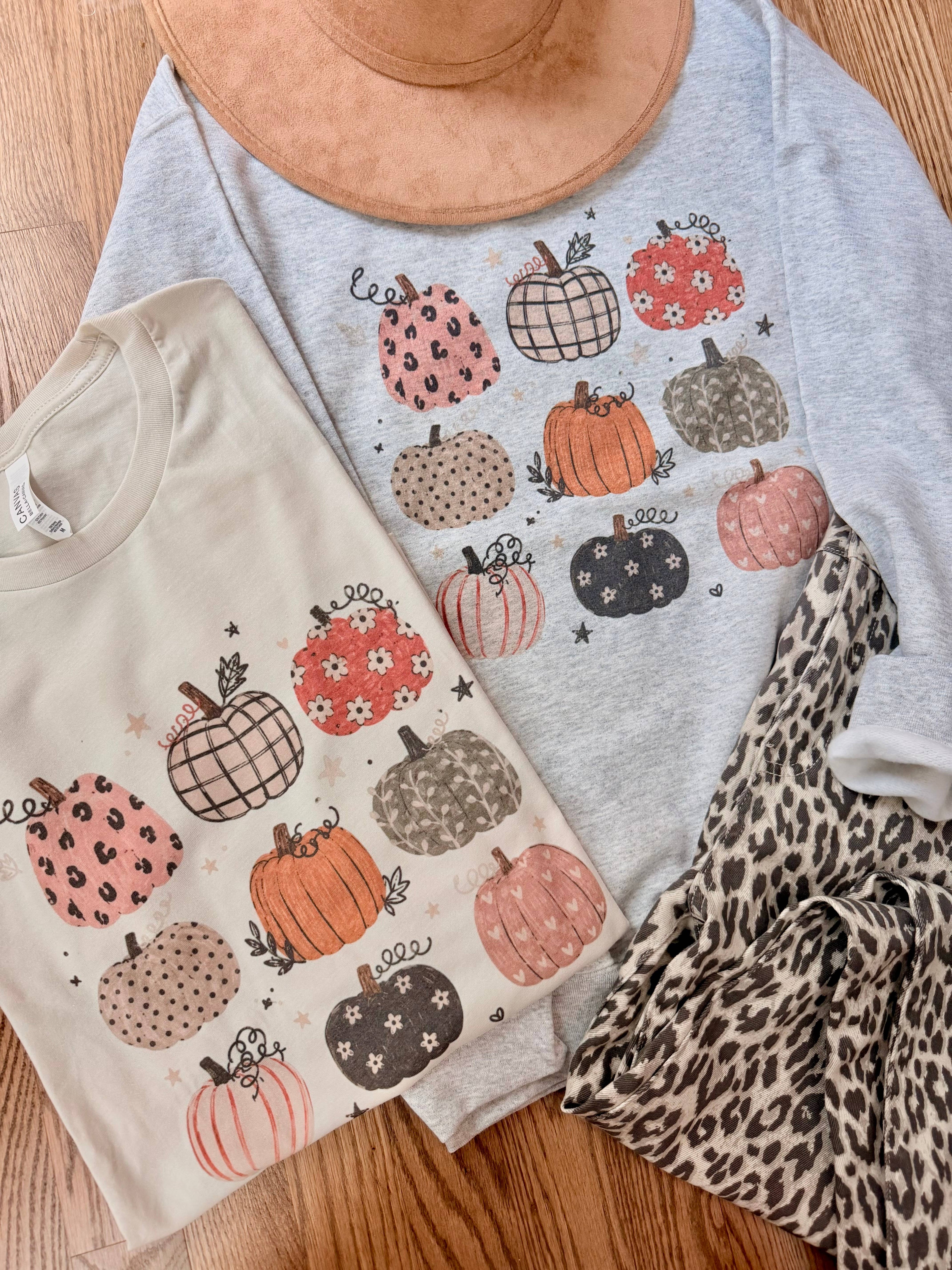 Pumpkin Collage Fall Graphic Tee or Sweatshirt