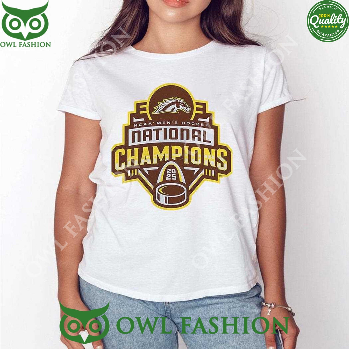 NCAA Men’s Hockey National Champions Western Michigan Broncos 2025 t Shirt