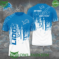 Detroit Lions One Pride Blue White 3D t Shirt