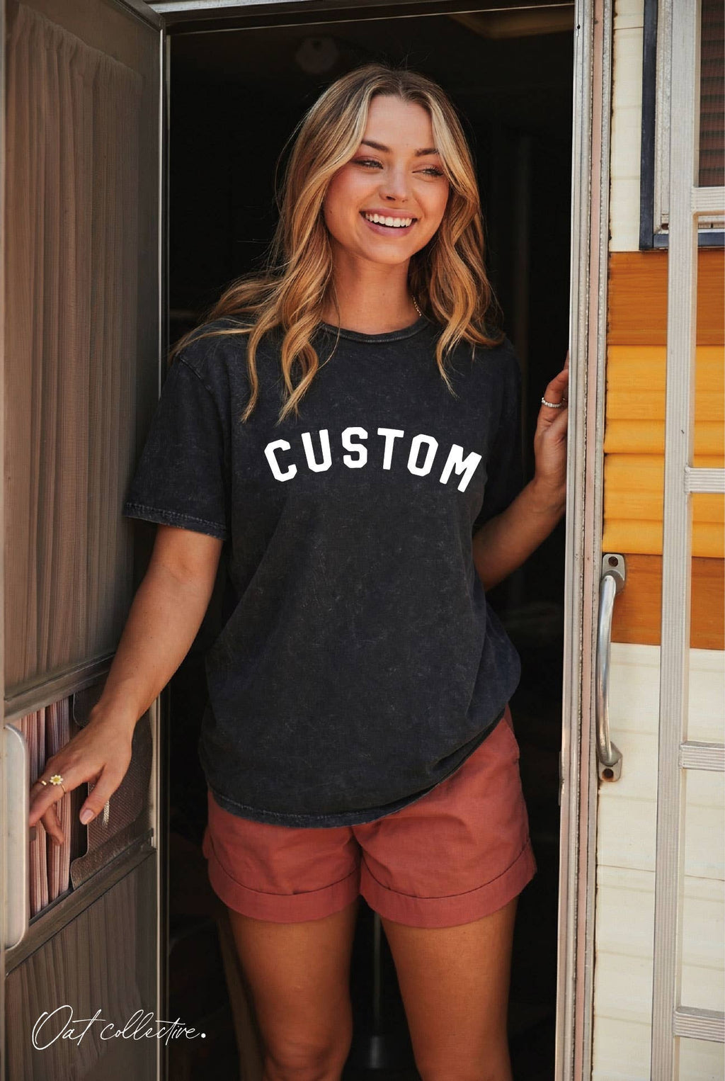 Custom Mineral Washed Graphic Top