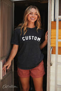 Custom Mineral Washed Graphic Top