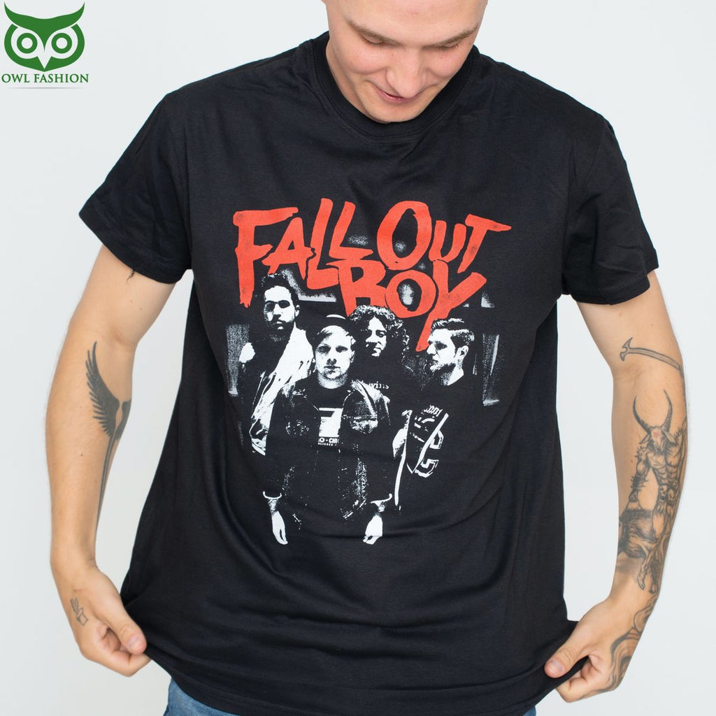 fall out boy rock band t shirt Shop Owl Fashion