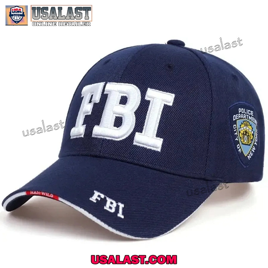 FBI New York Embroidery Logo Baseball Hat Cap
