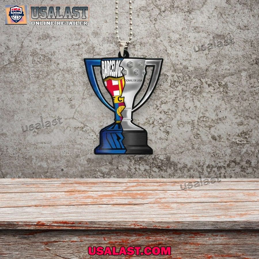 FC Barcelona 2025 La Liga Champions Hanging Ornament