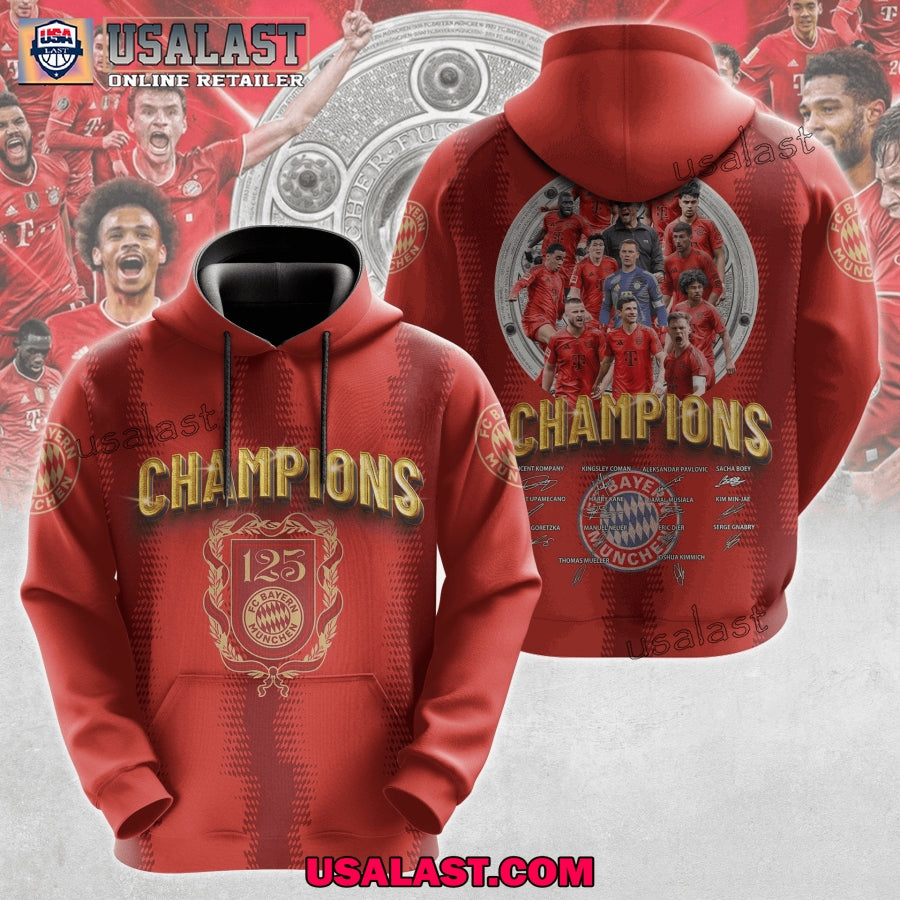 FC Bayern Munich 2025 Champions 3D Hoodie, T-Shirt
