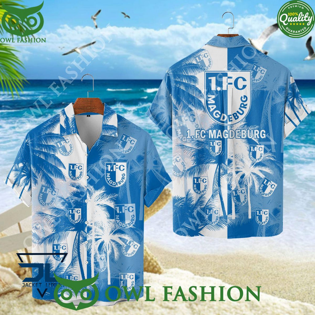 FC Magdeburg German professional football club Coconut tree Hawaiian Shirt