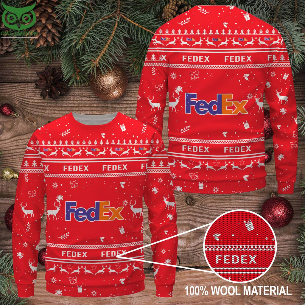 Fedex Premium Ugly Christmas Sweater