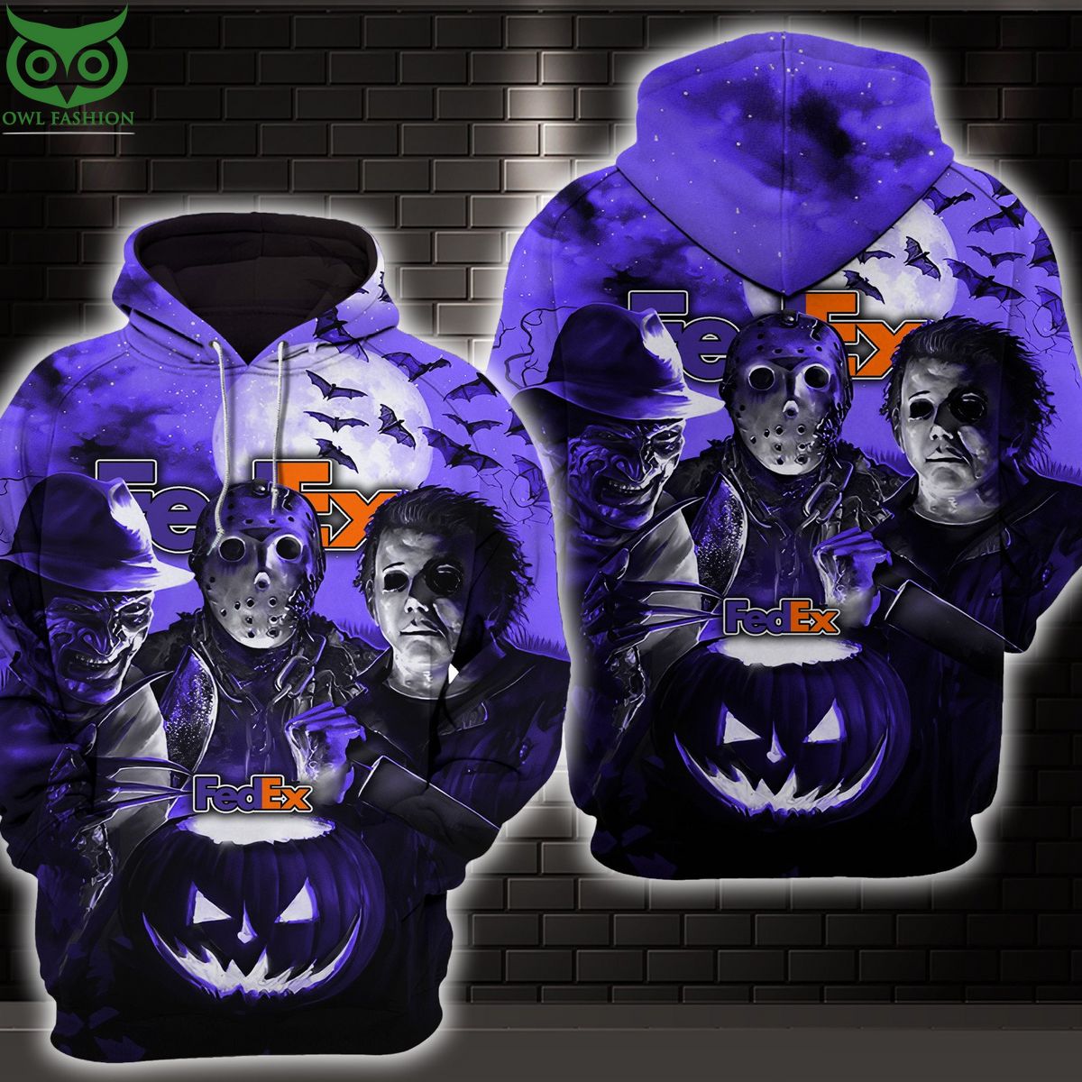 Fedex Purple Halloween 3D Shirt