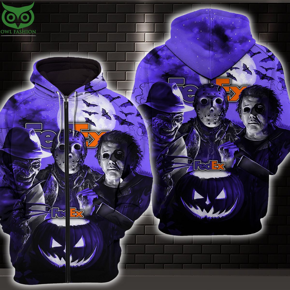 Fedex Purple Halloween 3D Shirt