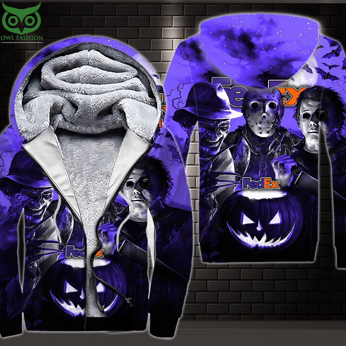 Fedex Purple Halloween 3D Shirt