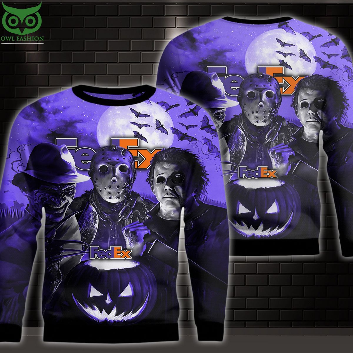 Fedex Purple Halloween 3D Shirt