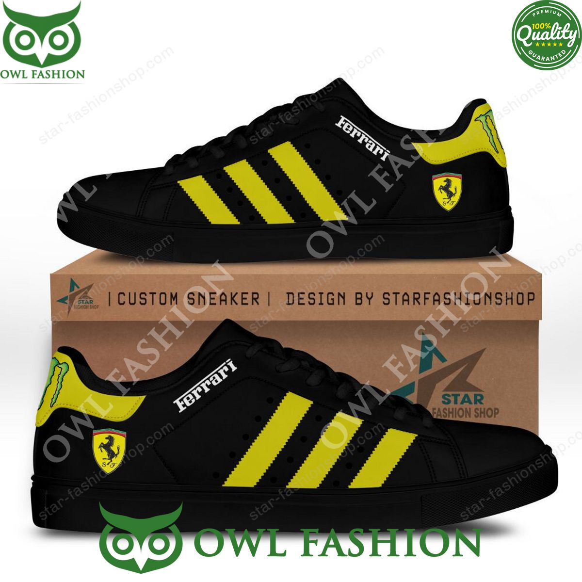 Ferrari New Car Luxury Black Stan Smith