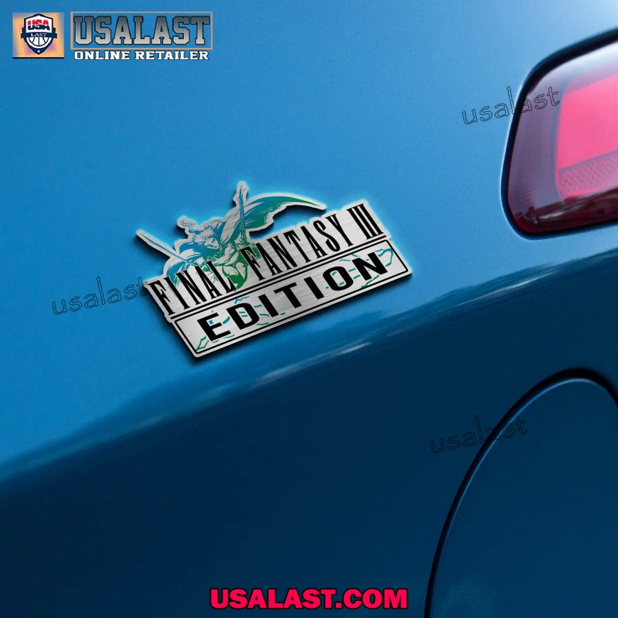 Final Fantasy III Edition Custom 3D Car Badge Sticker