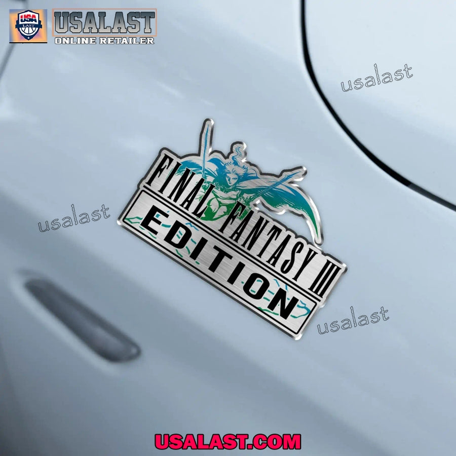 Final Fantasy III Edition Custom 3D Car Badge Sticker