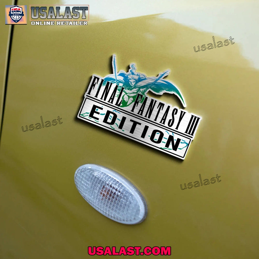 Final Fantasy III Edition Custom 3D Car Badge Sticker