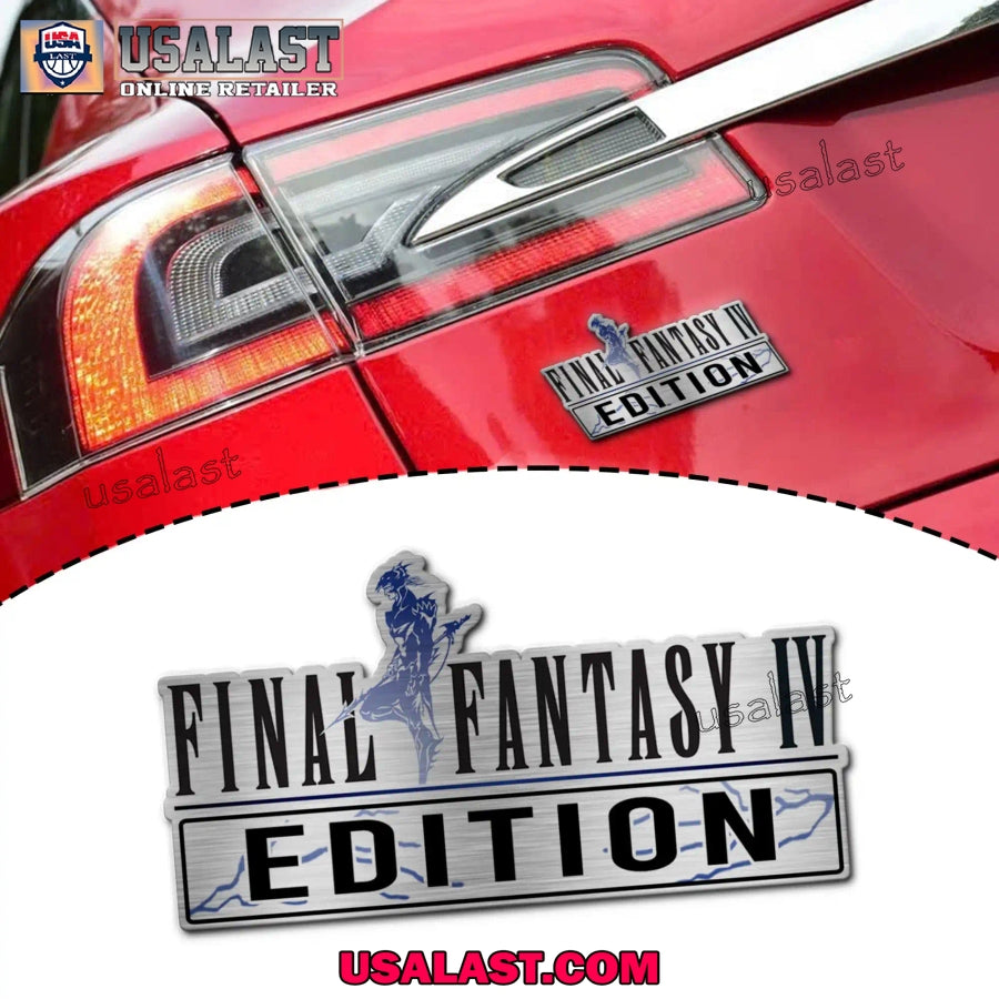 Final Fantasy IV Edition Custom 3D Car Badge Sticker