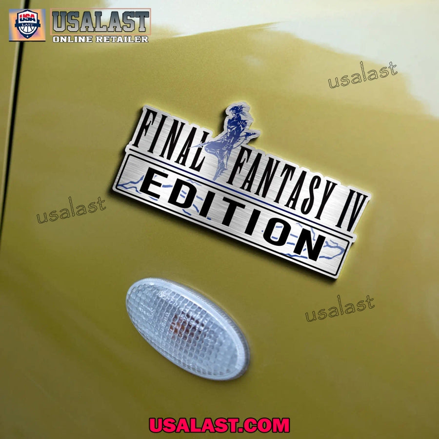 Final Fantasy IV Edition Custom 3D Car Badge Sticker