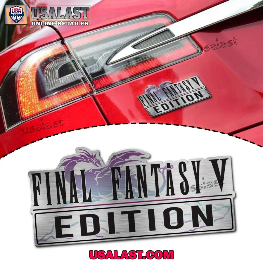 Final Fantasy V Edition Custom 3D Car Badge Sticker