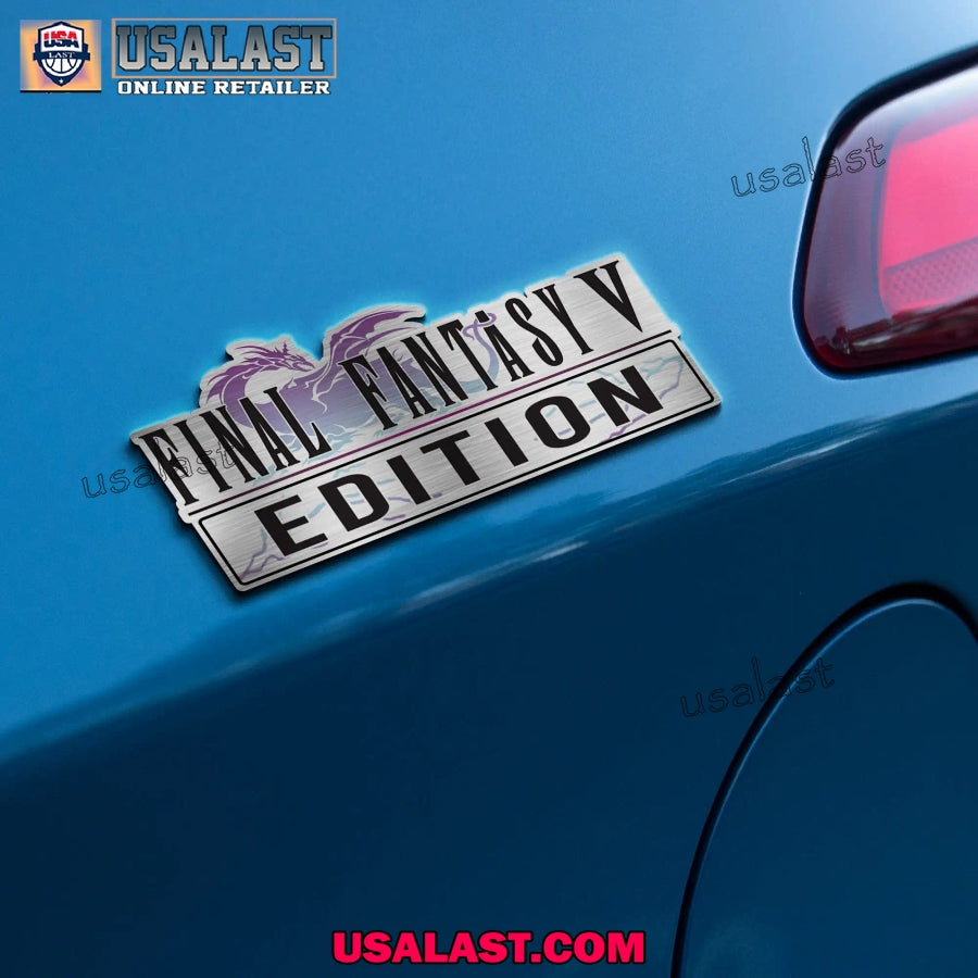 Final Fantasy V Edition Custom 3D Car Badge Sticker