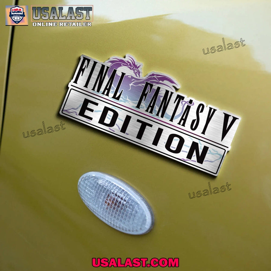 Final Fantasy V Edition Custom 3D Car Badge Sticker