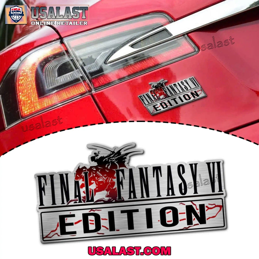 Final Fantasy VI Edition Custom 3D Car Badge Sticker