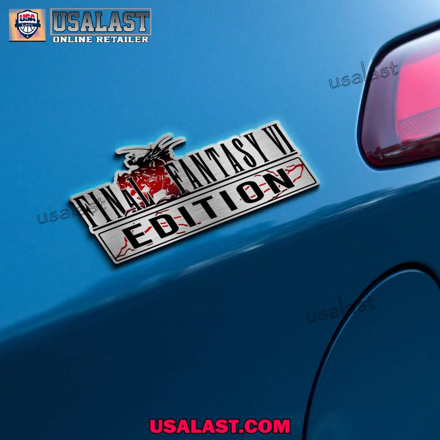 Final Fantasy VI Edition Custom 3D Car Badge Sticker