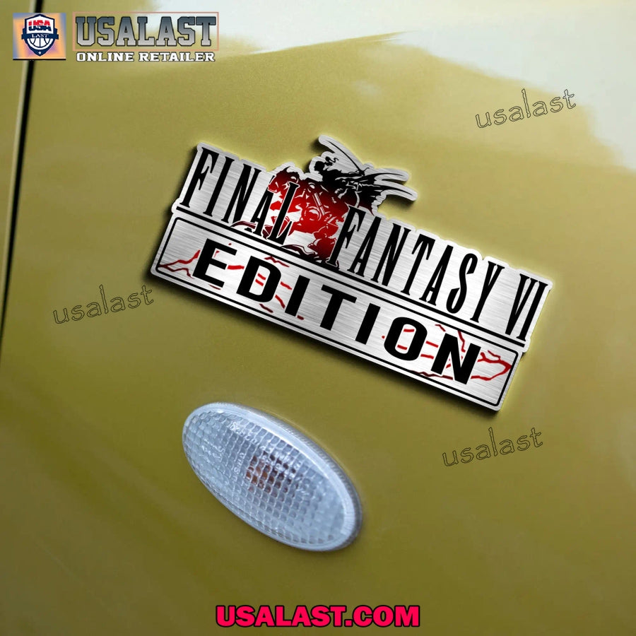Final Fantasy VI Edition Custom 3D Car Badge Sticker