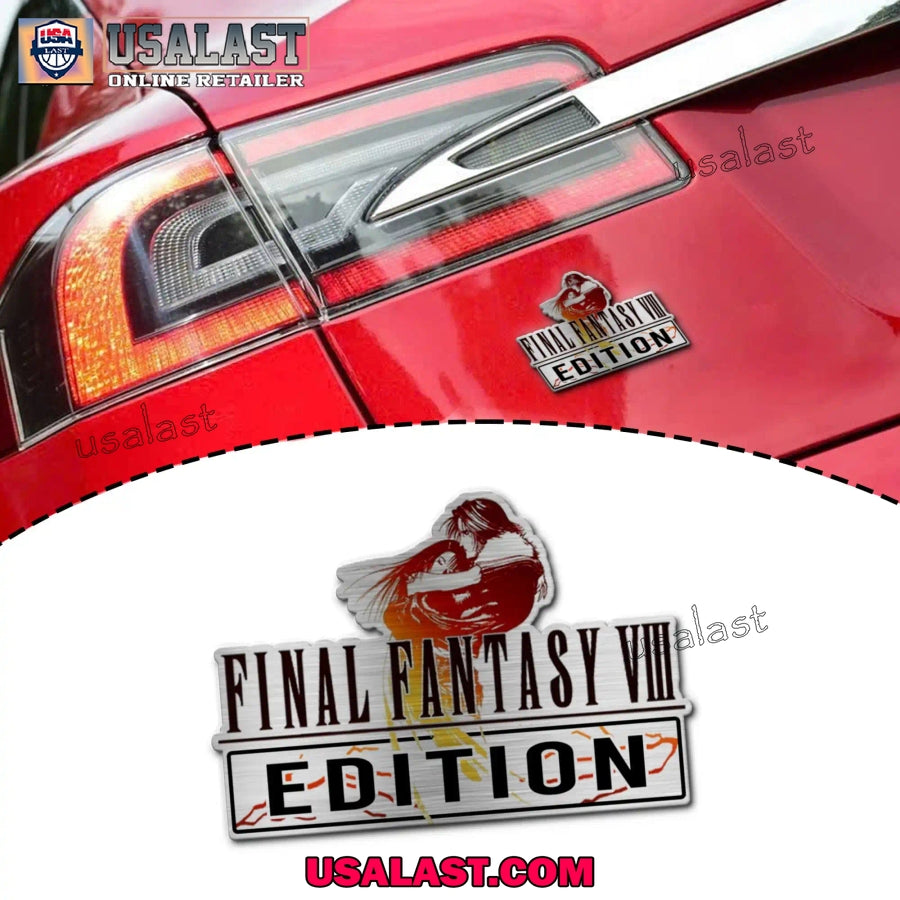 Final Fantasy VIII Edition Custom 3D Car Badge Sticker