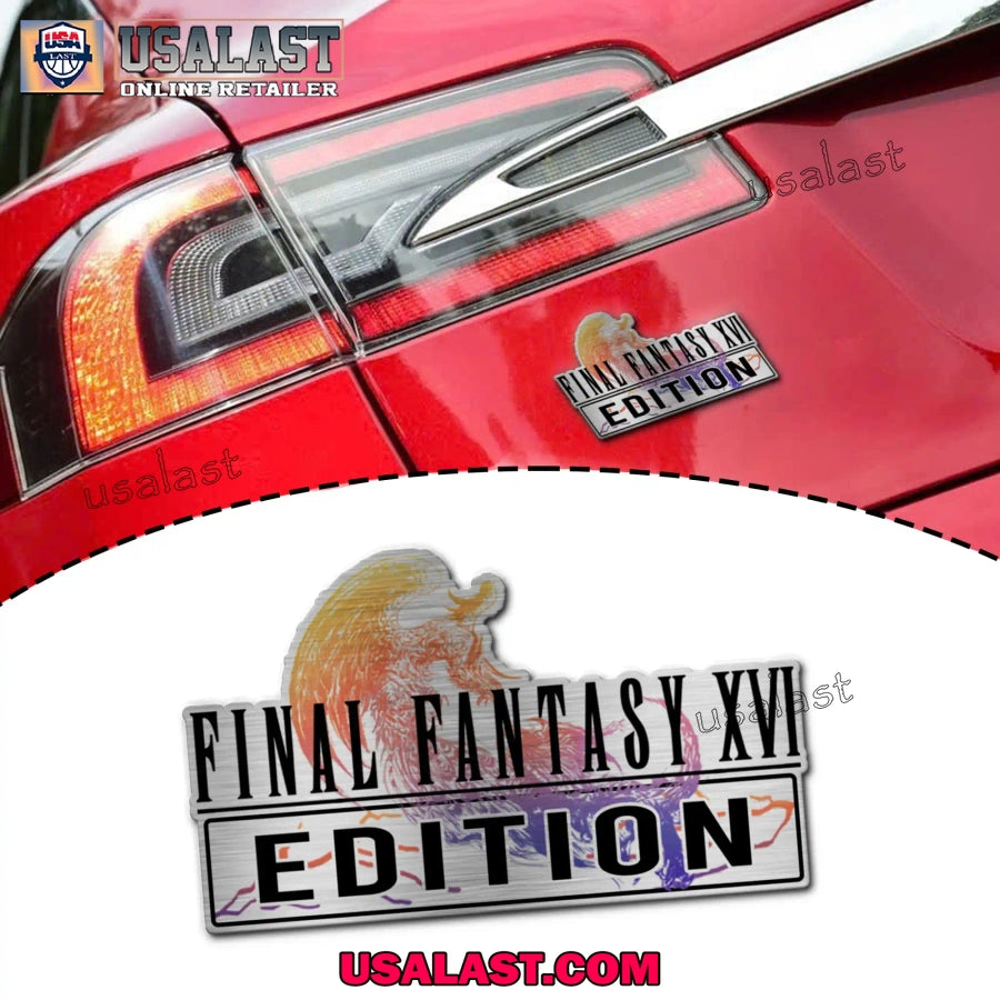 Final Fantasy XVI Edition Custom 3D Car Badge Sticker