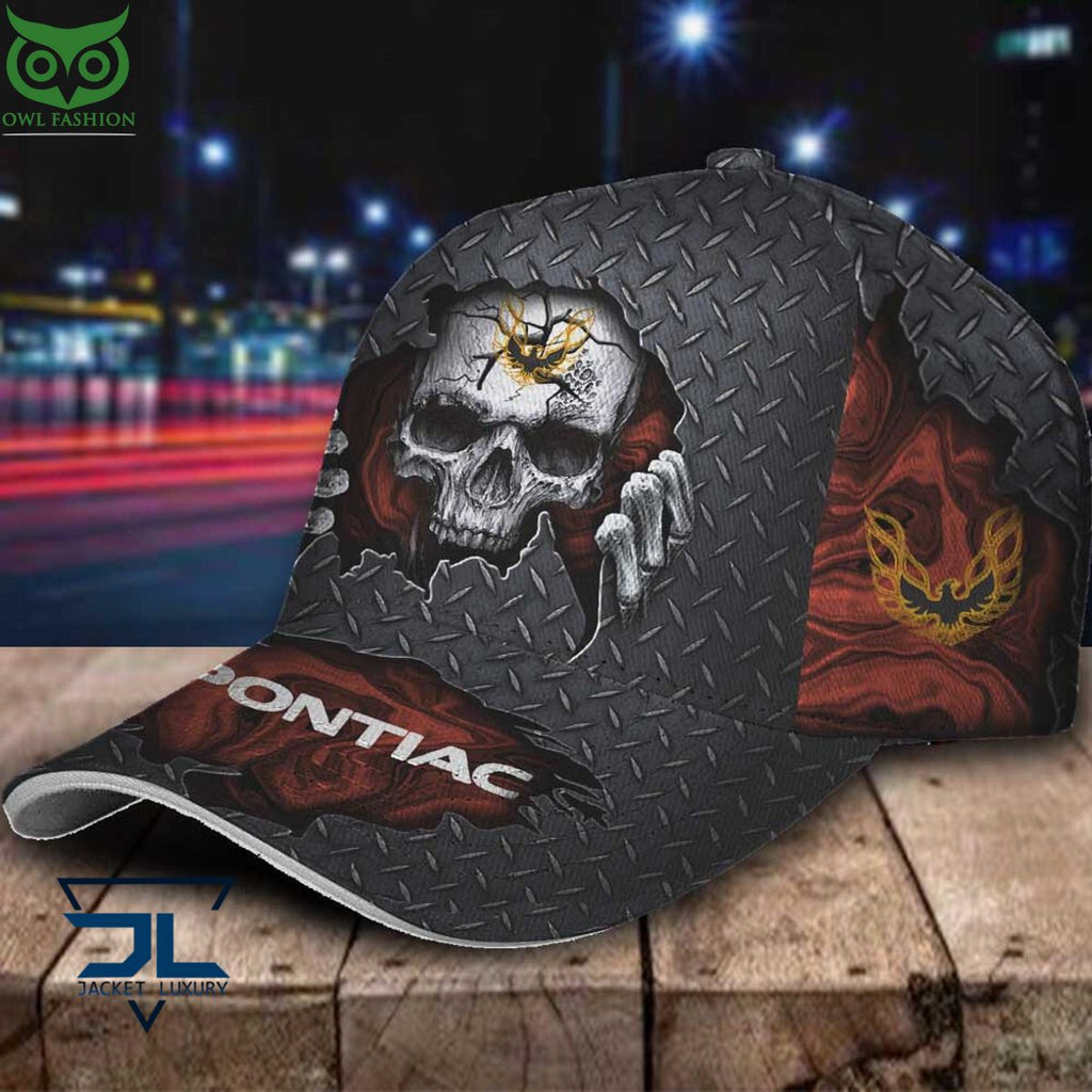 Firebird Pontiac Car Skull Metal Classic Cap