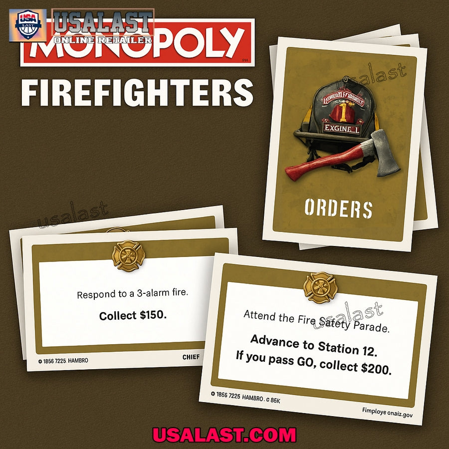 Firefighter Tribute Edition Monopoly Board Game