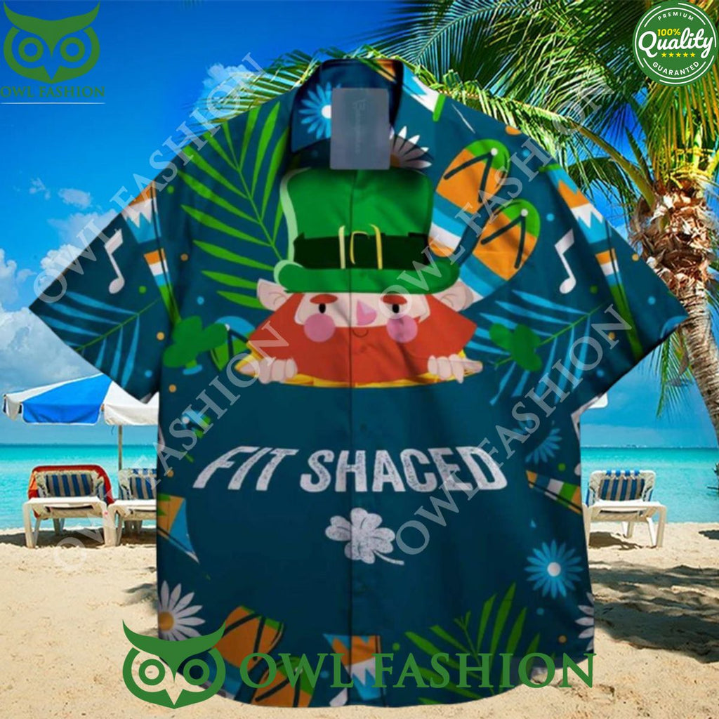 fit shaced and shamrocks st patrick day summer hawaiian shirt 2024