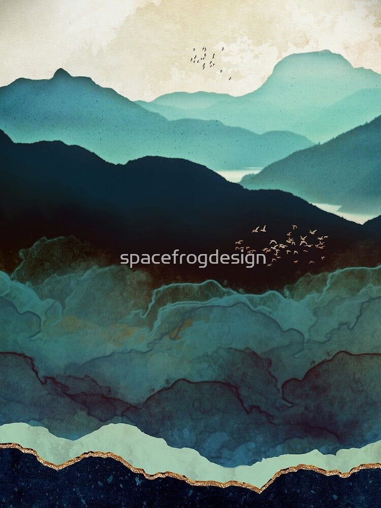 Indigo Mountains by spacefrogdesign