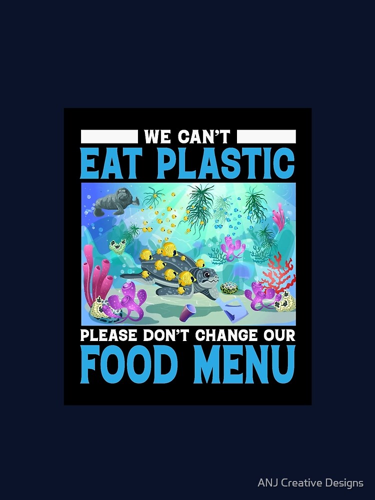 Save The Oceans Marine Life Stop Plastic Design by ANJ Creative Designs
